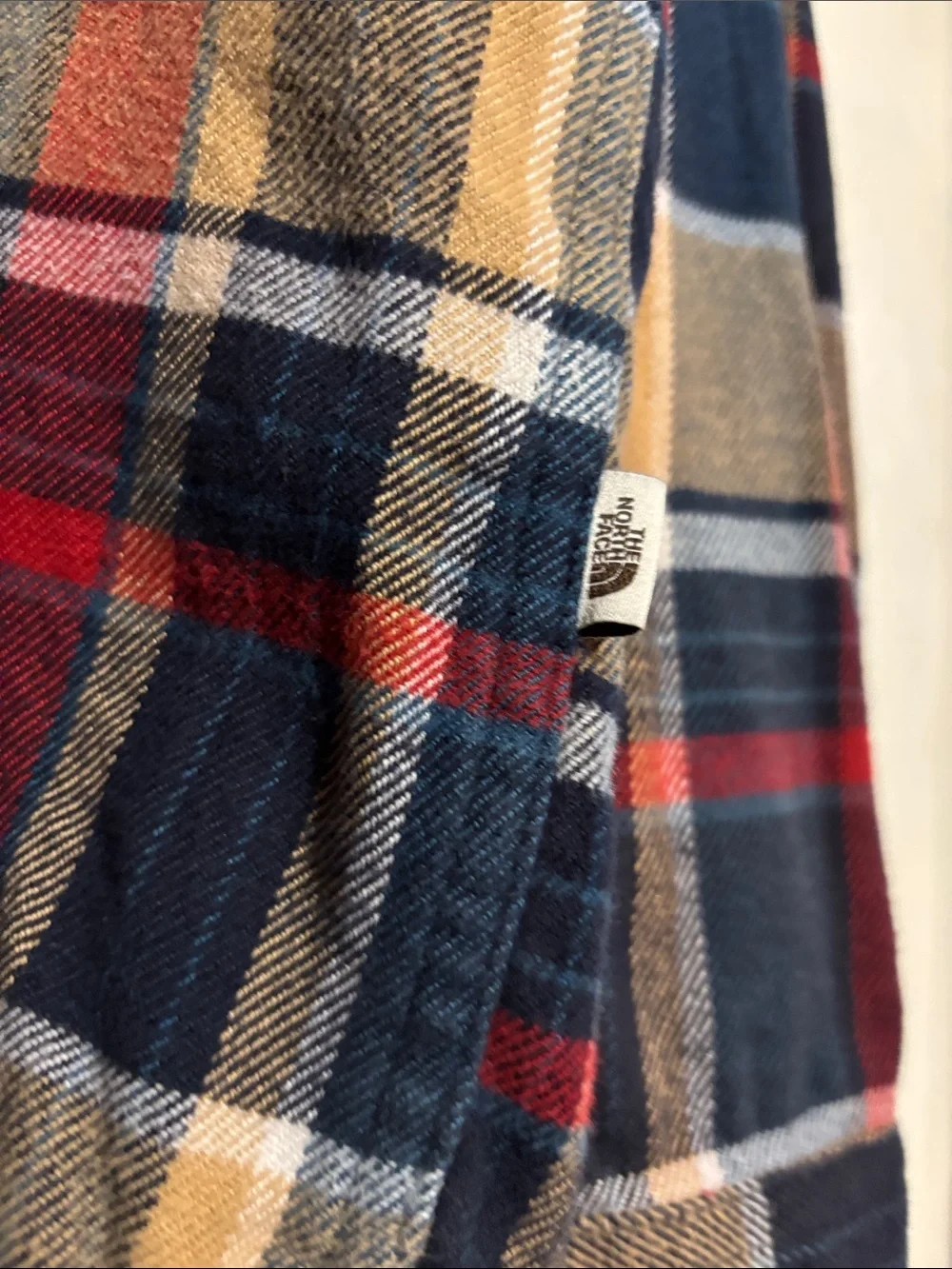 The North Face Men's Plaid Button-Down Shirt - Navy, Red, Beige